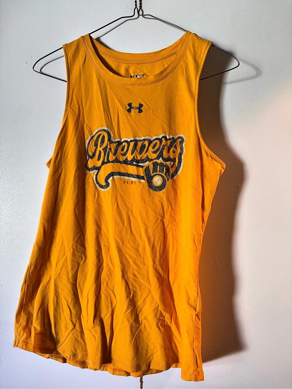 Under Armour Athletic Tank Top in yellow Size Large